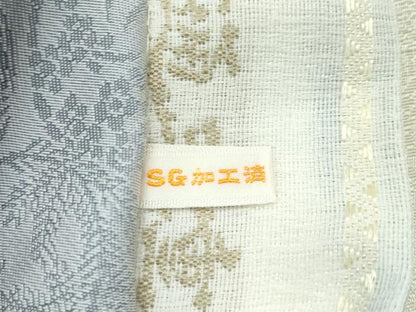 平和屋着物●極上 スリーシーズン 春夏秋 両面 全通柄袋帯 三重織 花唐草文 逸品 未使用 CZAA3051s5