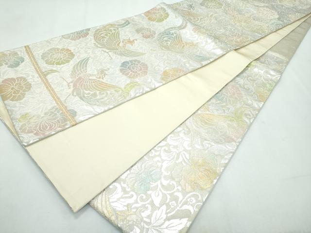 平和屋本店■極上　龍村美術織物　たつむら　六通柄袋帯　翔鳳彩花錦　金銀糸　逸品　CZAA3055s5
