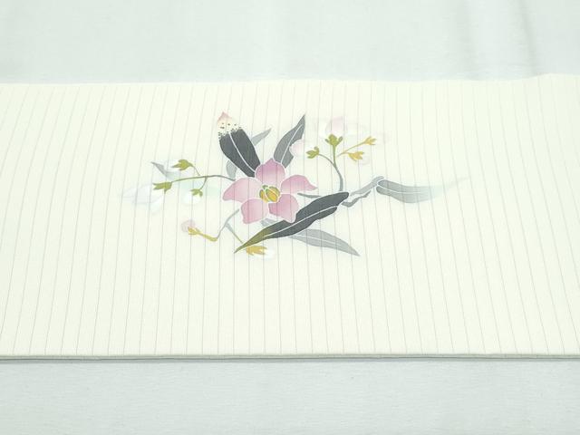 平和屋着物＊極上 京友禅 才勝精秀 夏物 九寸名古屋帯 絽塩瀬 草花文 逸品 CZAA3064s5