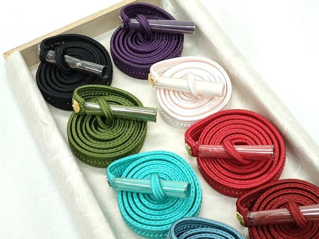 平和屋本店●国際的伝統工芸作家 十二代 藤林徳扇 苑寿 帯締め12本・帯揚げ・重ね衿セット 共箱付き 逸品 未使用 CZAA3090s5