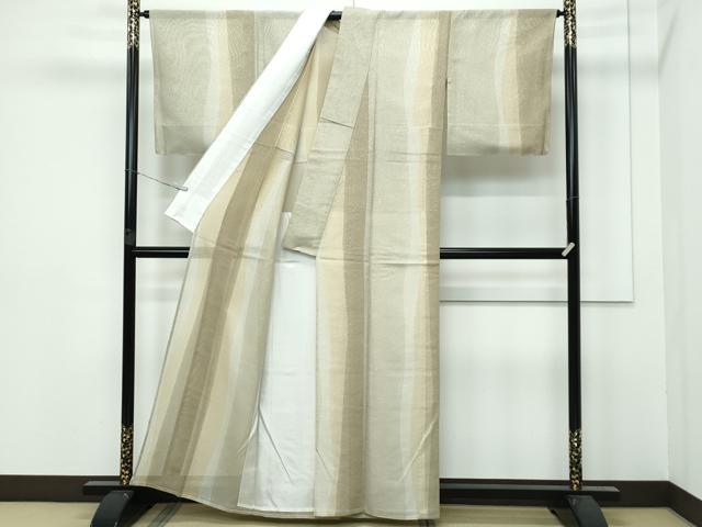 平和屋着物＊極上 夏物 銀座もとじ 小紋 紗 立波文 間道 たとう紙付き 逸品 未使用 CZAA3147s5