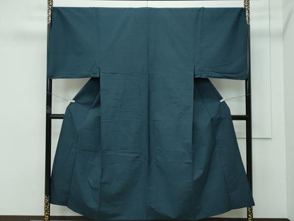 平和屋着物▽極上 男性 紬 アンサンブル 単衣 キングサイズ 色無地 百入茶色 逸品 CZAA3159s5