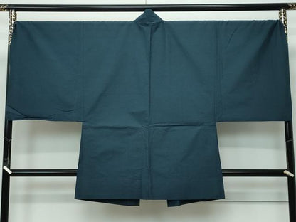 平和屋着物▽極上 男性 紬 アンサンブル 単衣 キングサイズ 色無地 百入茶色 逸品 CZAA3159s5