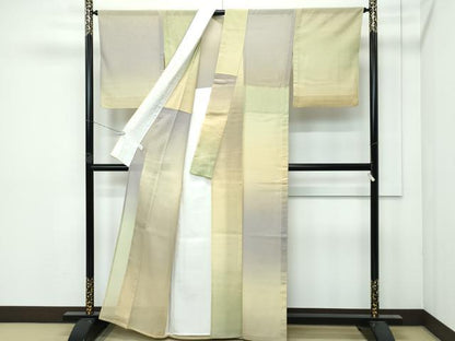 平和屋本店＊極上 夏物 本場結城玉紬 夏結城 霞文 証紙付き 逸品 CZAA3162s5