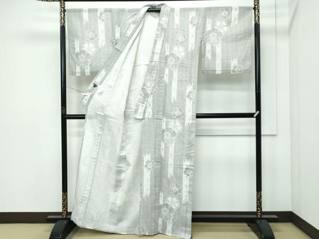 平和屋着物∴極上 夏物 ファッションデザイナー コシノジュンコ 小紋・浴衣兼用 舞花文 綿紅梅 逸品 CZAA3168s5