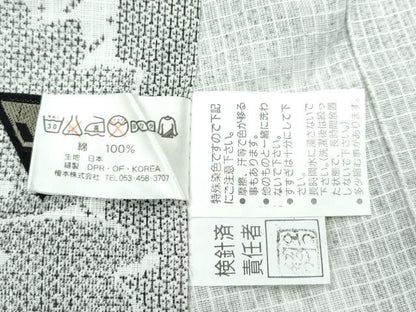 平和屋着物∴極上 夏物 ファッションデザイナー コシノジュンコ 小紋・浴衣兼用 舞花文 綿紅梅 逸品 CZAA3168s5