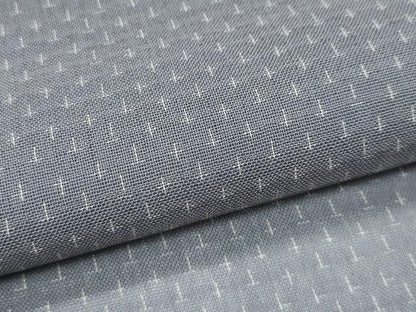 平和屋着物＊極上 夏物 紗紬 十字絣 灰色地 逸品 CZAA3169s5