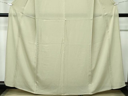 平和屋着物＊極上 夏物 色無地 絽縮緬 枯草色 逸品 CZAA3170s5