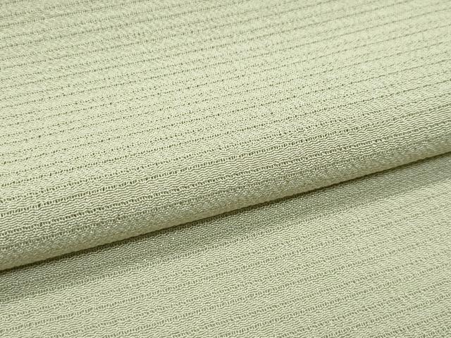 平和屋着物＊極上 夏物 色無地 絽縮緬 枯草色 逸品 CZAA3170s5