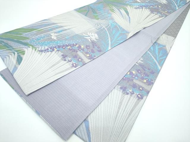 平和屋着物●極上 スリーシーズン 春夏秋 BANKANわものや 六通柄袋帯 草花文 逸品 未使用 CZAA3183s5
