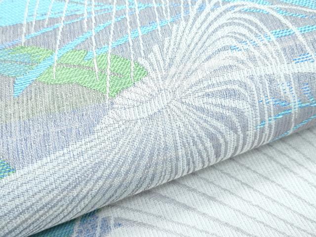 平和屋着物●極上 スリーシーズン 春夏秋 BANKANわものや 六通柄袋帯 草花文 逸品 未使用 CZAA3183s5
