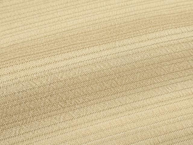 平和屋着物＊極上 夏物 色無地 榛色 絽縮緬 伊と幸 反端付き 逸品 CZAA3201s5