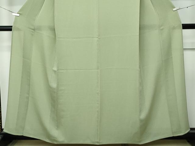 平和屋着物＊極上 夏物 色無地 柳茶色 絽縮緬 逸品 CZAA3202s5