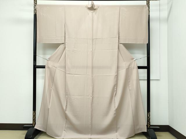 平和屋着物■極上　夏物　色無地　空五倍子色　縦絽　両面染　逸品　CZAA3204s5