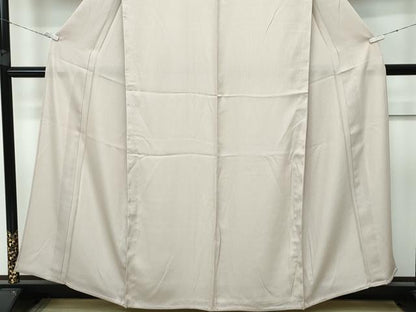 平和屋着物■極上　夏物　色無地　亜麻色　縦絽　逸品　CZAA3205s5