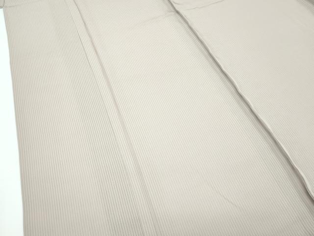平和屋着物■極上　夏物　色無地　亜麻色　縦絽　逸品　CZAA3205s5