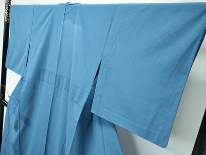 平和屋着物＊極上 夏物 洗える最高級着物 ＜英＞はなぶさ謹製 色無地 絽 錆御納戸色 逸品 CZAA3215s5
