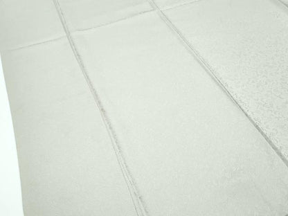 平和屋着物●極上 色無地 砂色 鳳凰花唐草文地紋 逸品 CZAA3221s5
