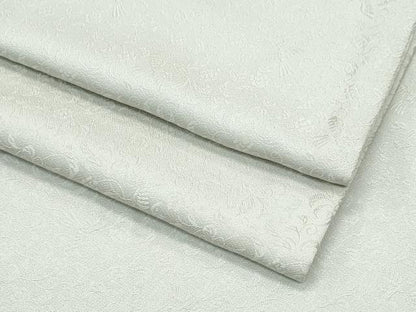 平和屋着物●極上 色無地 砂色 鳳凰花唐草文地紋 逸品 CZAA3221s5
