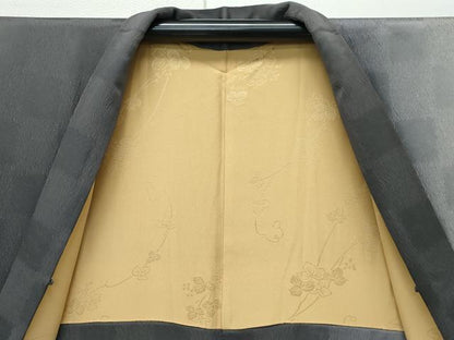 平和屋着物＃極上 長羽織 市松地紋 暈し染め 逸品 CZAA3224s5