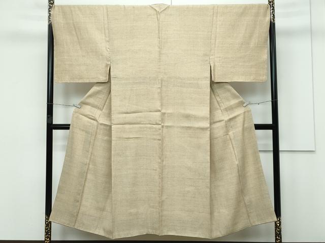 平和屋本店■極上　男性　結城紬　アンサンブル　100亀甲　総詰め　榛色地　逸品　CZAA3232s5