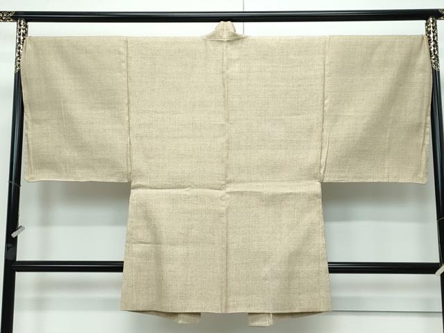 平和屋本店■極上　男性　結城紬　アンサンブル　100亀甲　総詰め　榛色地　逸品　CZAA3232s5