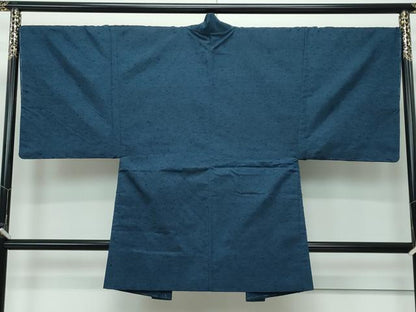 平和屋着物■極上　男性　紬・髭紬羽織セット　色無地　百入茶色　逸品　未使用　CZAA3240s5