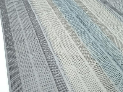 平和屋本店●極上　紬　総刺繍　中国三大刺繍　スワトウ刺繍　竹並び　逸品　CZAA5715s6