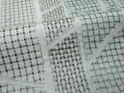平和屋本店●極上　紬　総刺繍　中国三大刺繍　スワトウ刺繍　竹並び　逸品　CZAA5715s6
