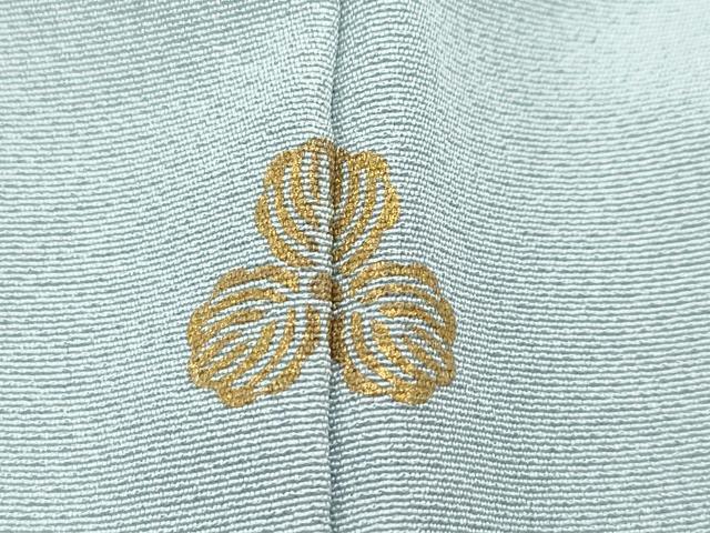 平和屋着物●極上　金彩友禅　卓越技能者・名工・和田光正　訪問着　草花文　暈し染め　金彩　青磁鼠色地　逸品　未使用　CZAA3259s5