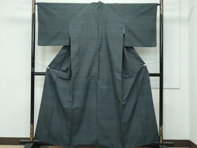 平和屋本店■極上　郡上紬　草木染　霞文　逸品　CZAA3264s5