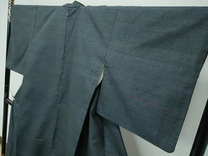 平和屋本店■極上　郡上紬　草木染　霞文　逸品　CZAA3264s5