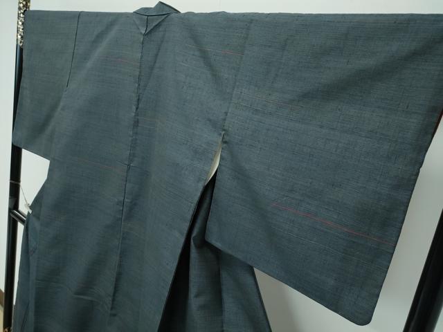 平和屋本店■極上　郡上紬　草木染　霞文　逸品　CZAA3264s5