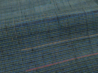 平和屋本店■極上　郡上紬　草木染　霞文　逸品　CZAA3264s5