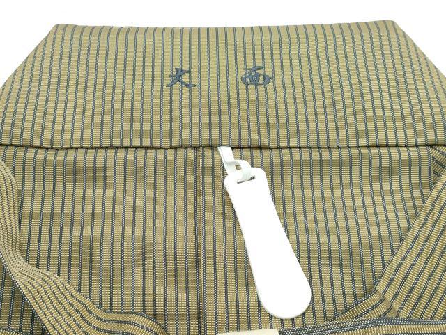 平和屋本店■極上　男性　人間国宝　甲田綏郎　精好仙台平　馬乗り袴　縞　本場仙台平工場　証紙付き　逸品　未使用　CZAA3265s5