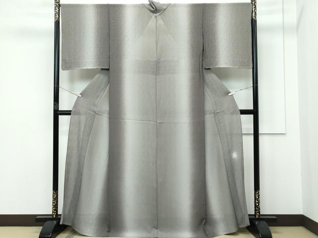 平和屋着物＊極上 夏物 小紋 作家物 市松唐草紋紗 暈し染め 逸品 CZAA3267s5