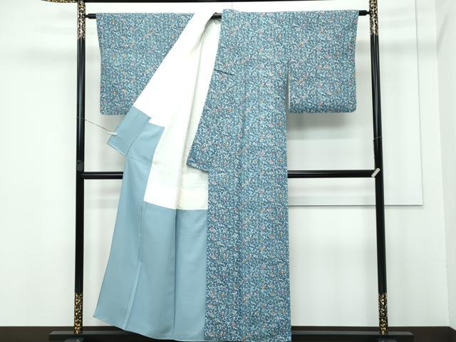 平和屋本店●極上　本場琉球紅型　小紋　草花文　逸品　CZAA3279s5