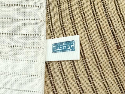 平和屋本店＊極上　夏物　芭蕉布　縞　榛色地　西武百貨店扱い　手積み芭蕉糸100％　逸品　未使用　CZAA3282s5