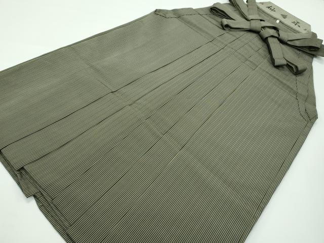 平和屋着物●極上　男性　馬乗り袴　鳥居良　茶喜仙台平　茶喜謹製　縞　逸品　CZAA3286s5