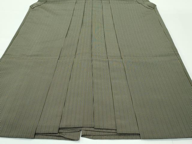 平和屋着物●極上　男性　馬乗り袴　鳥居良　茶喜仙台平　茶喜謹製　縞　逸品　CZAA3286s5