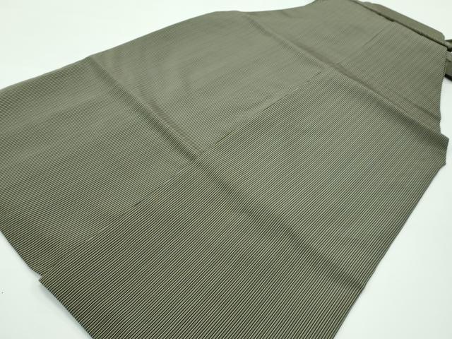 平和屋着物●極上　男性　馬乗り袴　鳥居良　茶喜仙台平　茶喜謹製　縞　逸品　CZAA3286s5