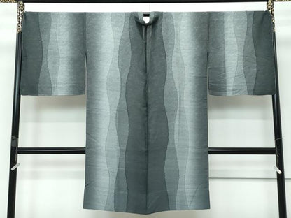 平和屋着物■極上　スリーシーズン　春夏秋　塵除け　道中着　ロング丈　唐草紋紗　逸品　未使用　CZAA3291s5