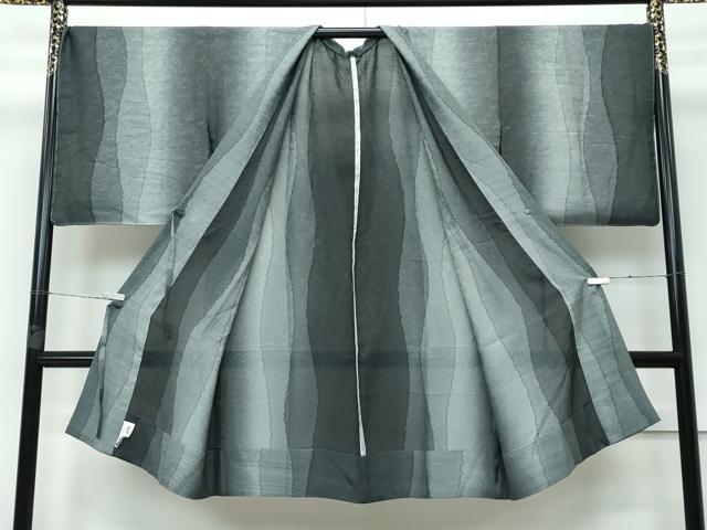 平和屋着物■極上　スリーシーズン　春夏秋　塵除け　道中着　ロング丈　唐草紋紗　逸品　未使用　CZAA3291s5