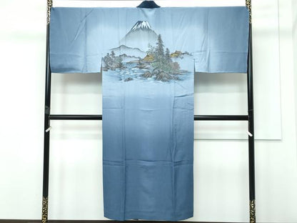 平和屋着物■極上　男性　紬　アンサンブル・長襦袢セット　キングサイズ　100亀甲　逸品　未使用　CZAA3304s5