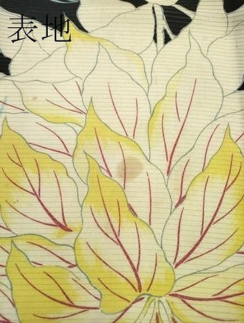 平和屋着物＊極上 夏物 アンティーク 大正ロマン 小紋 絽 流水草花文 黒地 逸品 CZAA3313s5