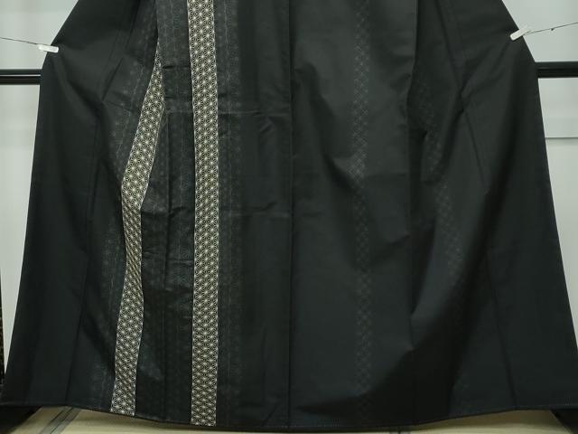 平和屋本店■極上　訪問着　本場大島紬地　刺し子　麻の葉間道　逸品　CZAA3336s5