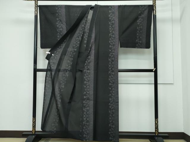 平和屋本店■極上 男性 夏物 本場大島紬 夏大島 キングサイズ 薩摩の風 9マルキ 車輪梅工房 ほていや扱い 証紙付き 逸品 未使用 CZAA3339s5