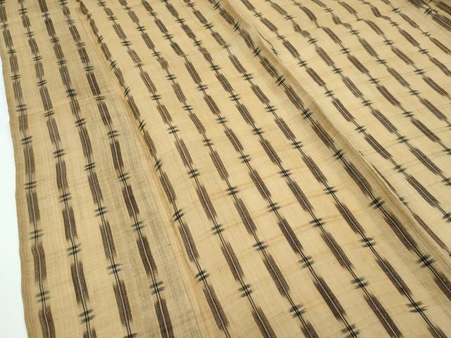 平和屋本店■極上　夏物　芭蕉布　手積み芭蕉糸100％　縞　逸品　CZAA3358s5