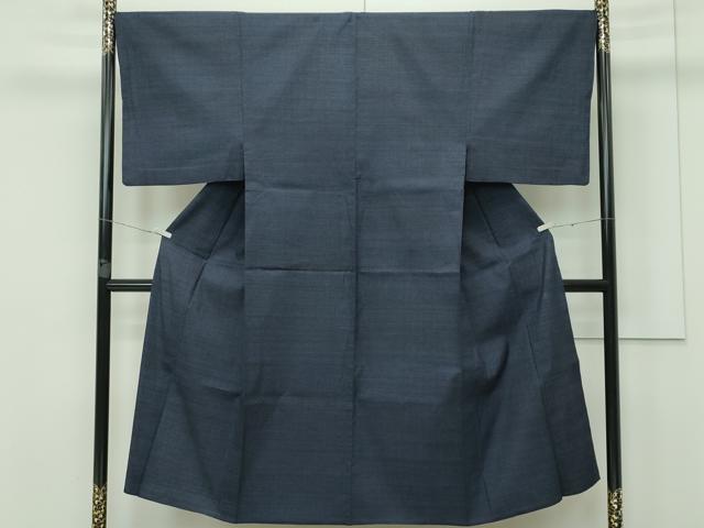 平和屋本店■極上　男性　本場結城紬　重要無形文化財　単衣　120亀甲　逸品　CZAA3371s5