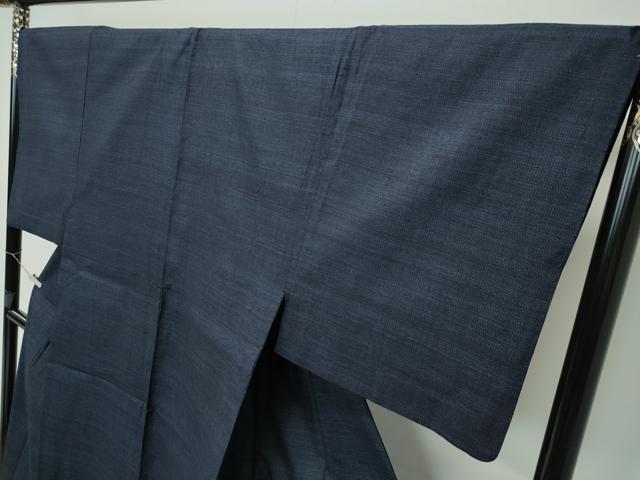 平和屋本店■極上　男性　本場結城紬　重要無形文化財　単衣　120亀甲　逸品　CZAA3371s5